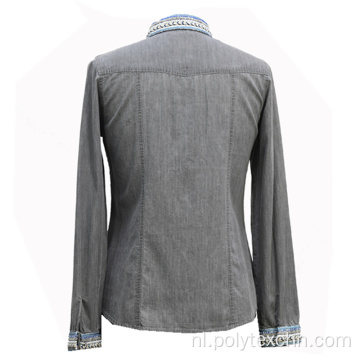 Dames katoenen jeans top